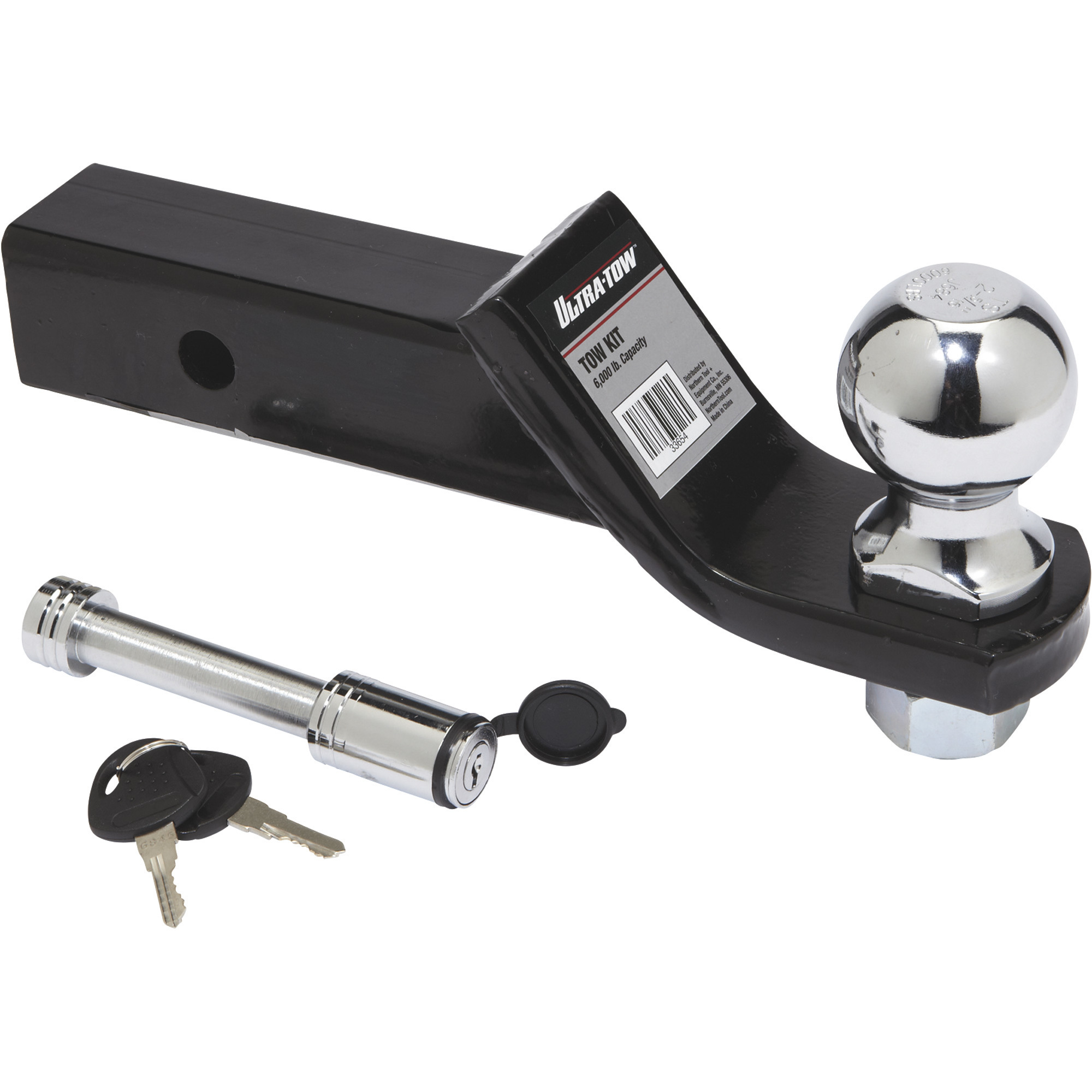 Ultra-Tow Tow-Ready Ball Mount Starter Kit, Class III, 2in. Drop, 6000-Lb. Trailer Weight, 2-5/16in. Ball